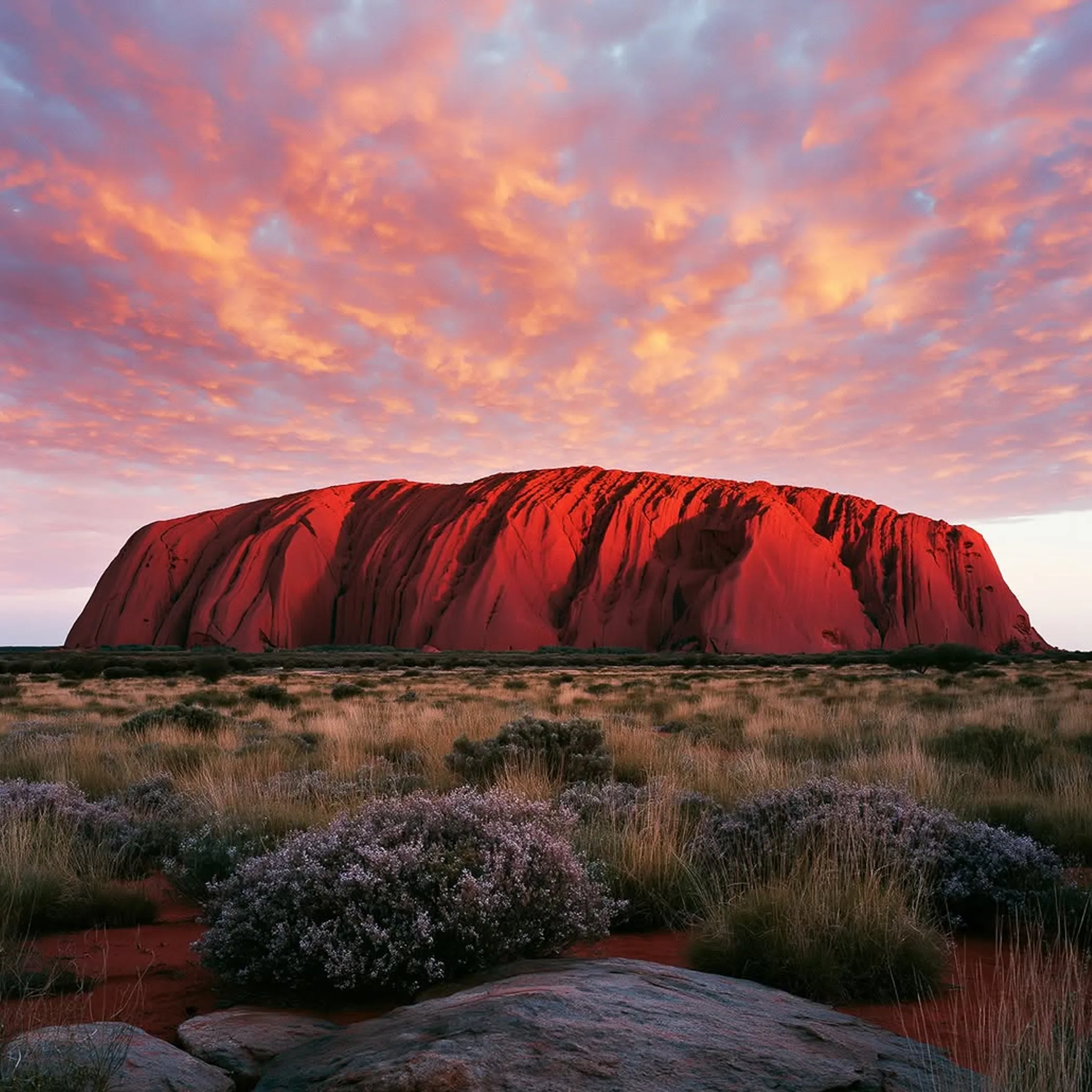 storm clouds forming over ayers rock summer